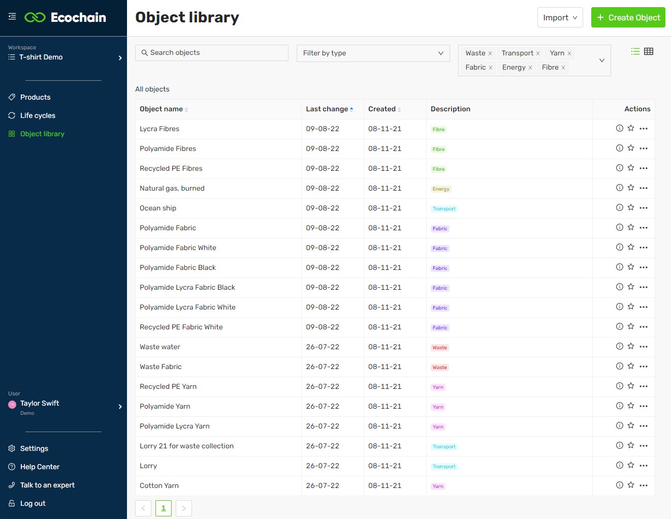 screenshot of Ecochain Mobius